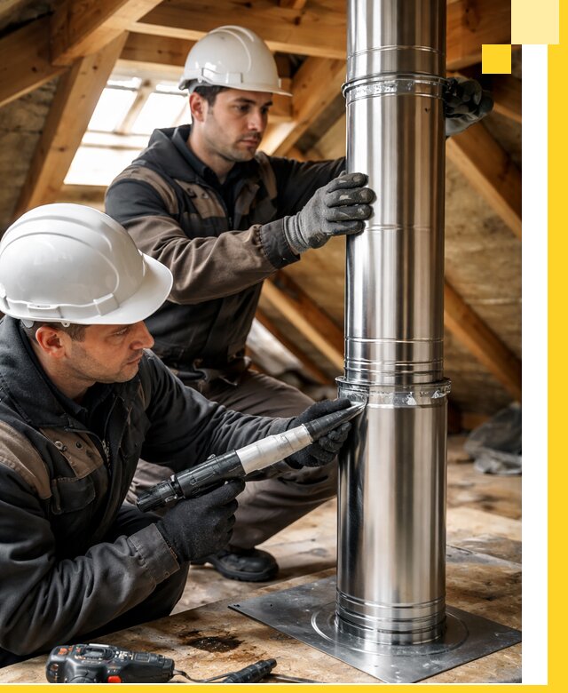 Монтаж дымоходов для каминов в Можге с гарантией качества