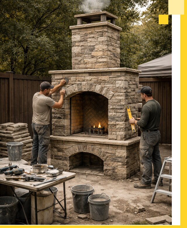 Проектирование и установка уличных каминов в Можге