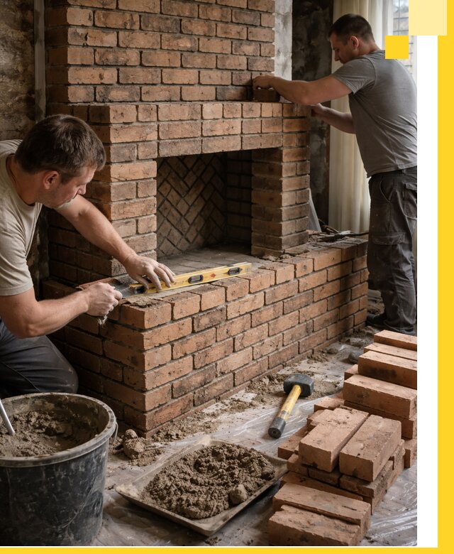 Изготовление и установка кирпичных каминов в Можге