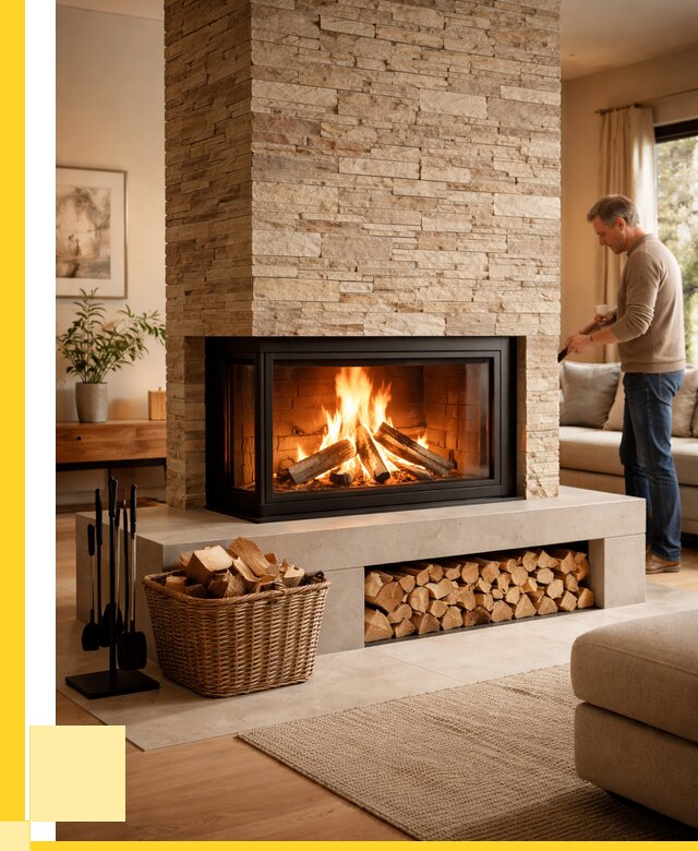 Дровяной камин под ключ в Можге от 202560 р. | ЭриданМжг