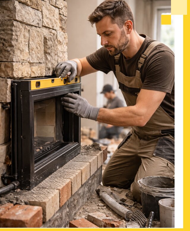 Дровяные камины под ключ в Можге: монтаж, обустройство