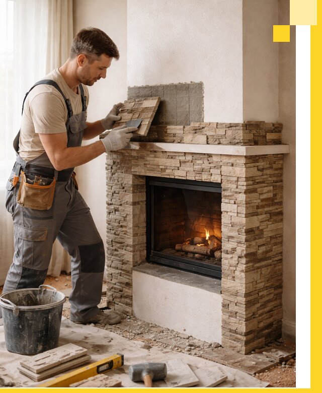 Изготовление и монтаж каминов для дома под ключ в Можге