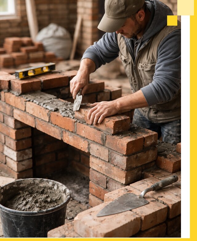 Кладка каминов под ключ в Можге профессиональная отделка и монтаж