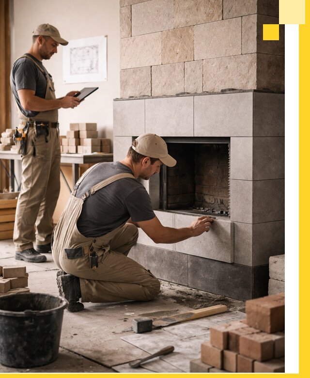 Индивидуальные проекты каминов и каминных систем в Можге