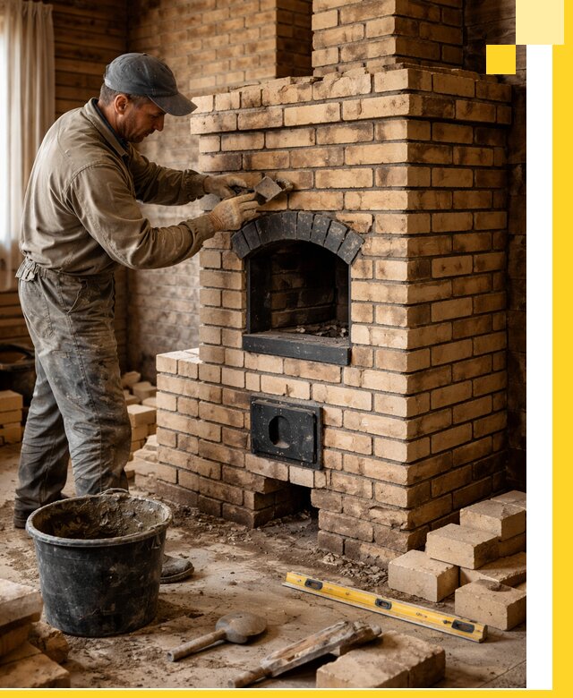 Кирпичные печи под ключ в Можге: проектирование и кладка