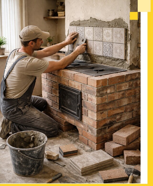 Печи с плитой на заказ монтаж гарантия и сервис в Можге