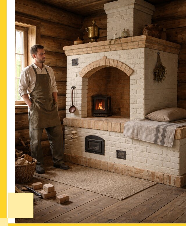 Русские печи с лежанкой под ключ в Можге от 151920 р. ЭриданМжг