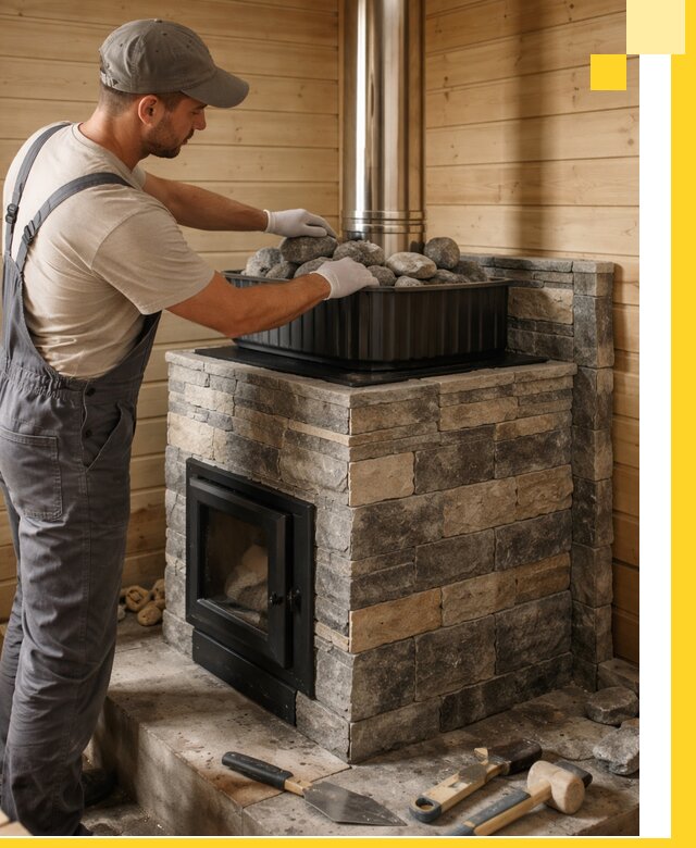 Печи для парной в Можге, производство, монтаж и обслуживание