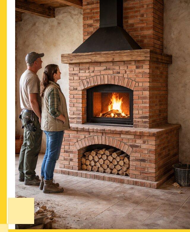 Печи камины из кирпича в Можге от 121536 р. | ЭриданМжг