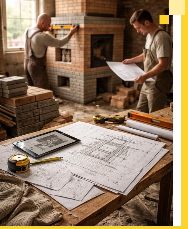 Проекты печей и каминов с индивидуальным дизайном в Можге