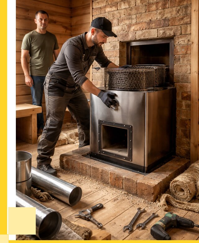 Монтаж банных печей под ключ в Можге от 18230 р., ЭриданМжг