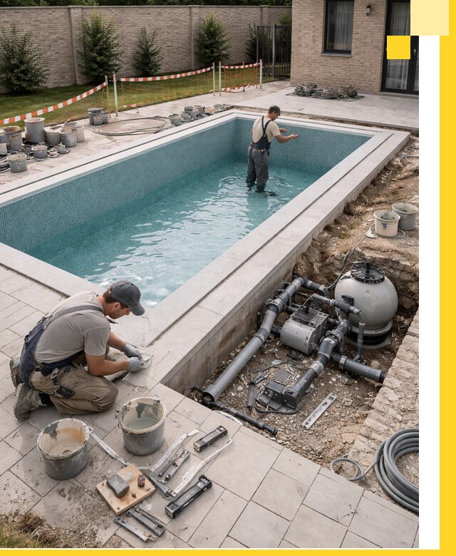 Строительство бассейнов под ключ в Можге: проекты и монтаж