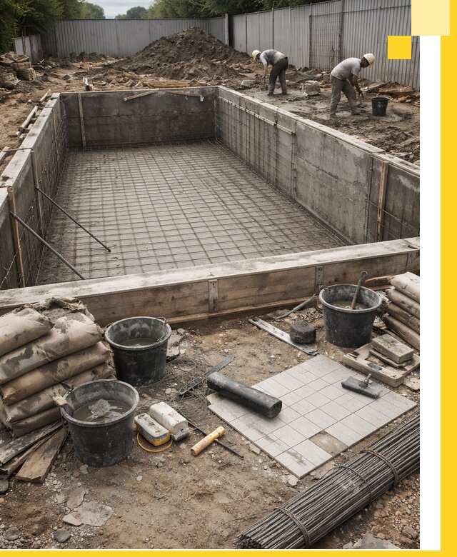 Строительство бассейнов под ключ в Можге, дизайн и монтаж