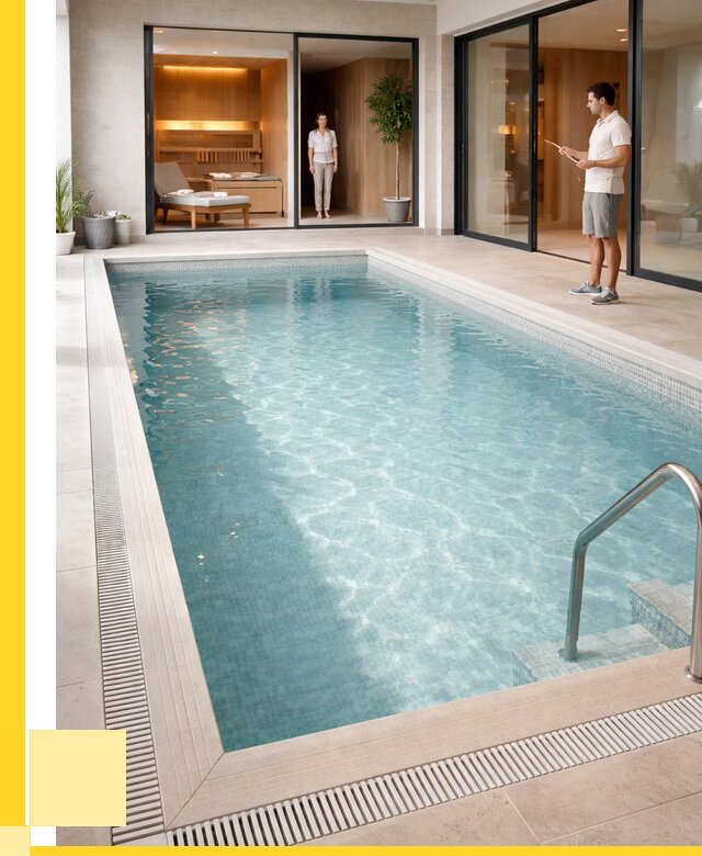 Отделка бассейна пленкой ПВХ в Можге от 3545 р. - ЭриданМжг