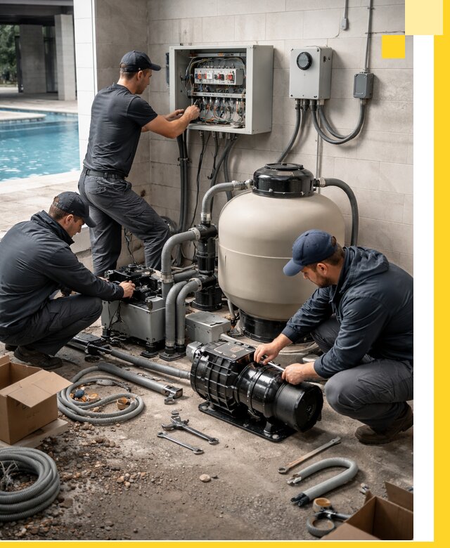 Профессиональный монтаж оборудования для бассейнов в Можге