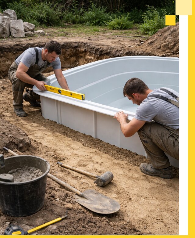 Производство и установка пластиковых бассейнов в Можге под ключ