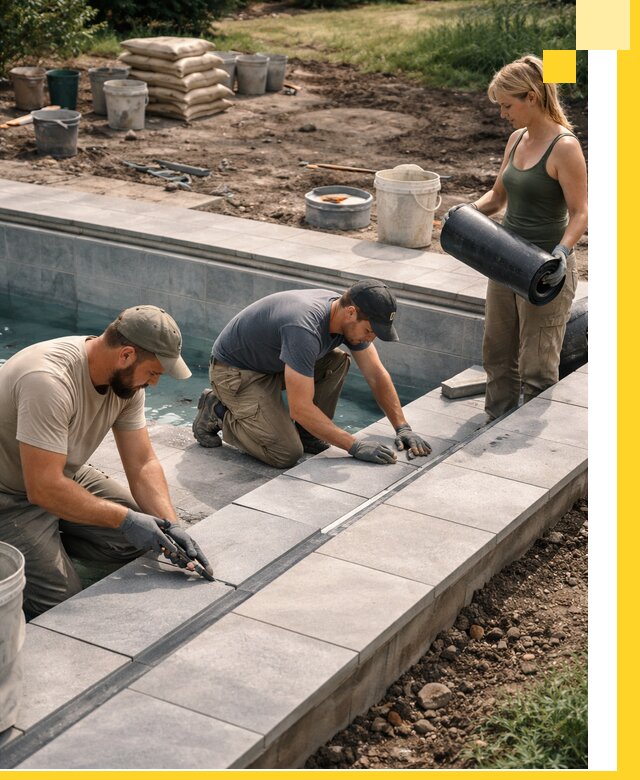 Строительство и монтаж уличных бассейнов под ключ в Можге