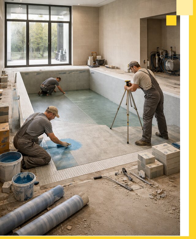 Проект и строительство закрытых бассейнов в Можге под ключ