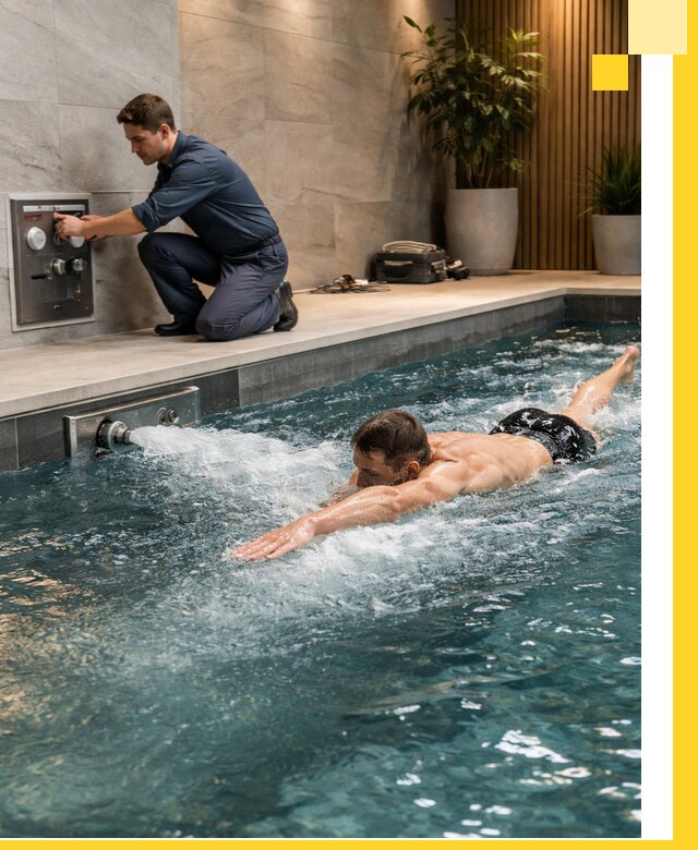 Проектирование и монтаж бассейнов с противотоком в Можге