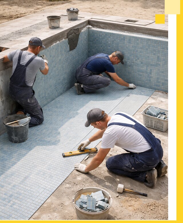 Укладка и установка плитки для бассейнов под ключ в Можге