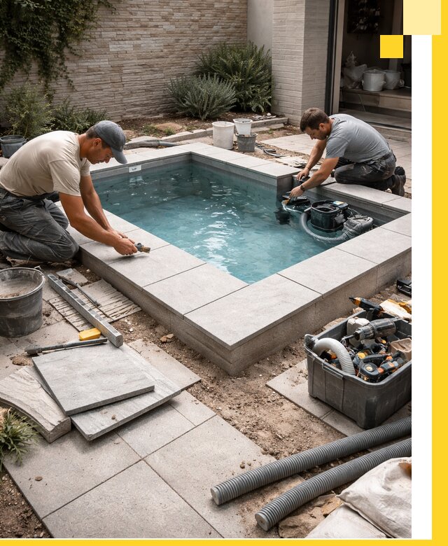 Мини бассейны под ключ в Можге, дизайн и установка