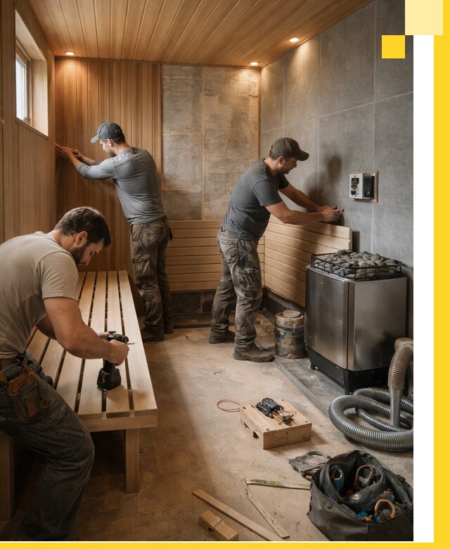 Сауны под ключ в Можге, проектирование, строительство, отделка