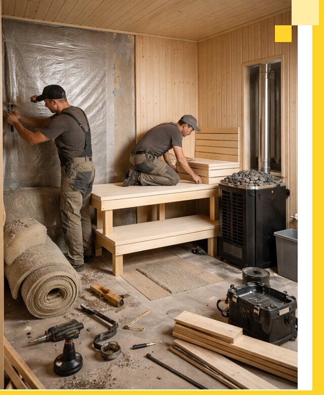 Проекты саун под ключ в Можге дизайн и строительство