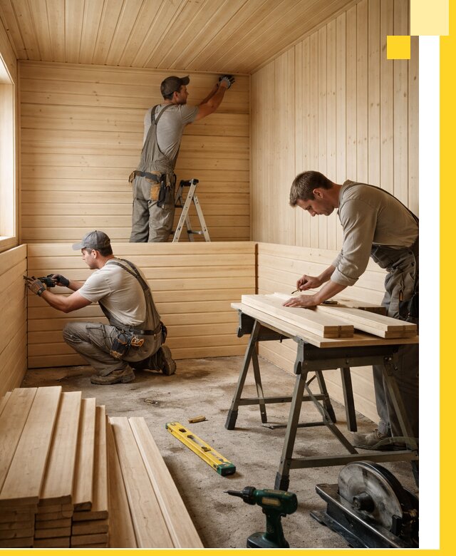 Обшивка саун в Можге из натуральной древесины под ключ