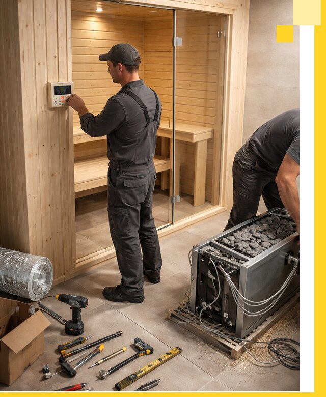 Поставка, установка и монтаж электрических саун в Можге