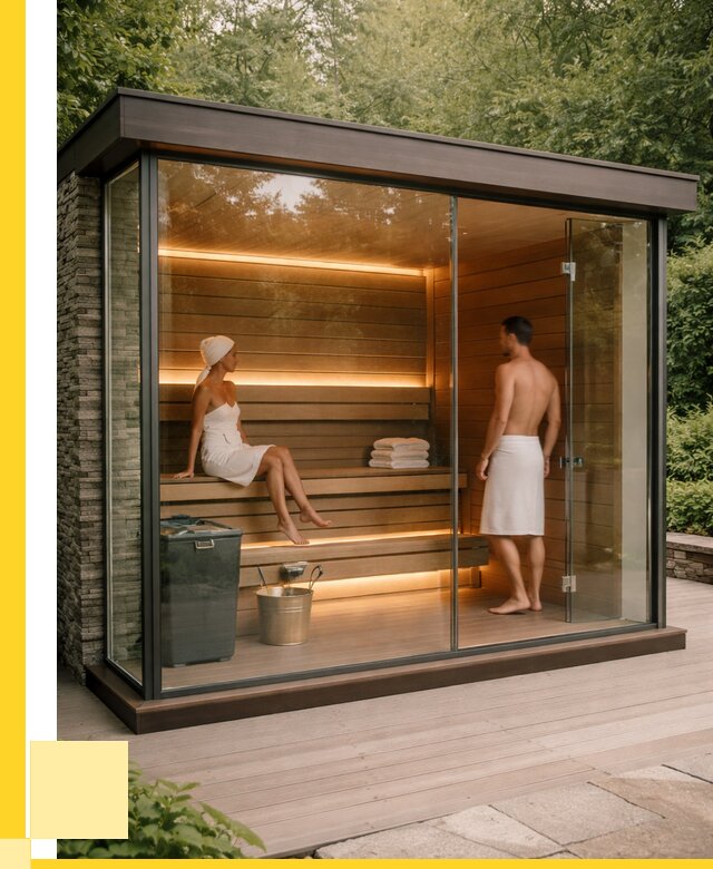 Сауна стеклянная и двери для сауны в Можге от 253200 р. | ЭриданМжг