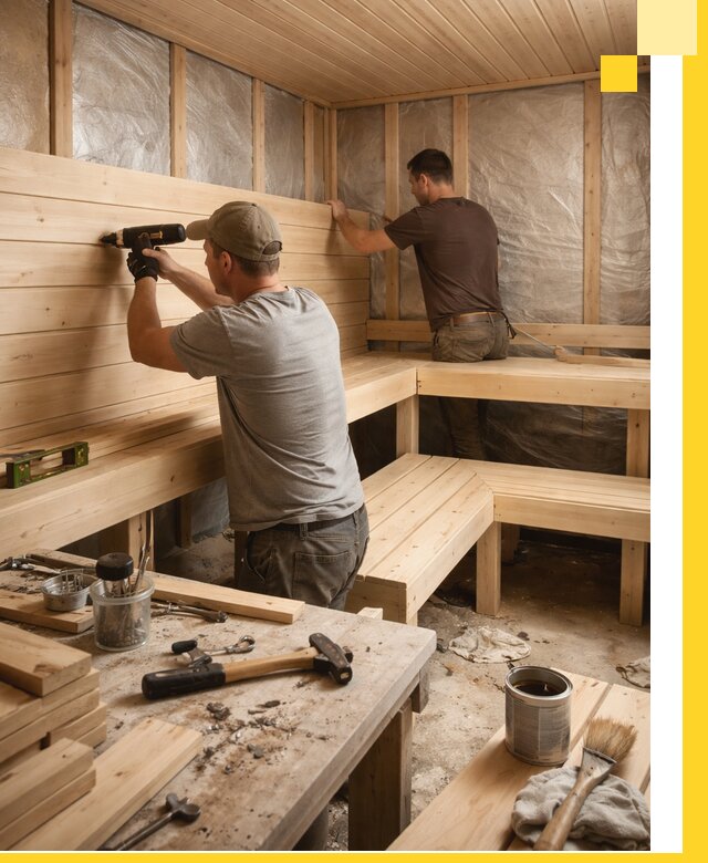 Профессиональная отделка бань и саун под ключ в Можге