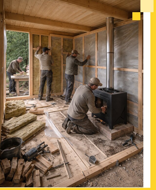 Профессиональный монтаж бань под ключ в Можге для дома