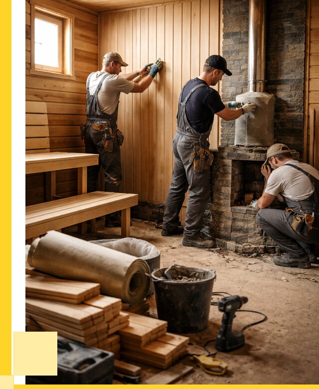 Ремонт бань под ключ в Можге от 45576 р. | ЭриданМжг