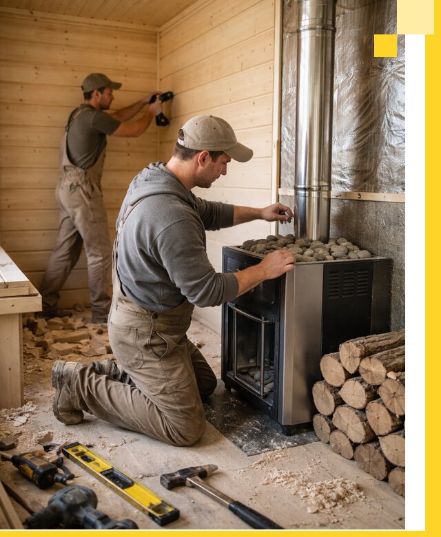 Строительство деревянных бань под ключ в Можге проекты и монтаж