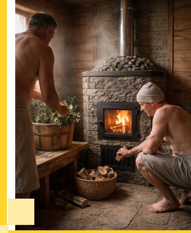 Банные печи под ключ в Можге от 45576 р. | ЭриданМжг кирпичная