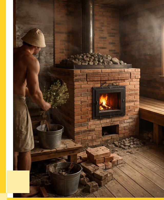 Кирпичные банные печи в Можге от 91152 р. | ЭриданМжг