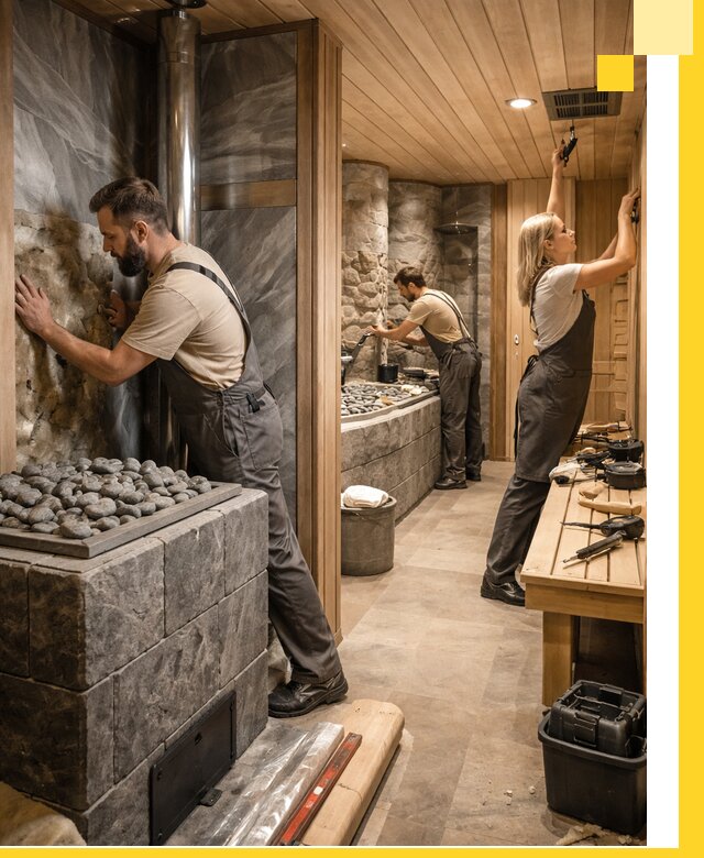 Строительство бань и SPA процедур в Можге под ключ и отделкой