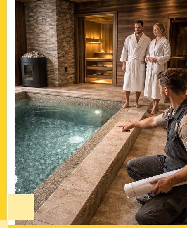 Проект бани с бассейном под ключ в Можге от 65832 р. | ЭриданМжг