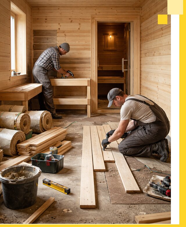 Индивидуальный проект бани с комнатой отдыха под ключ в Можге