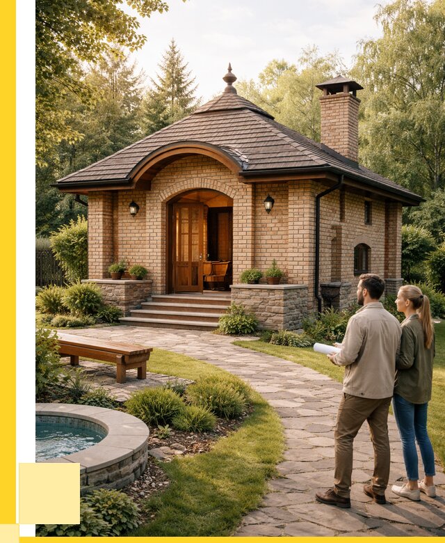 Проект кирпичной бани в Можге от 30384 р. | ЭриданМжг