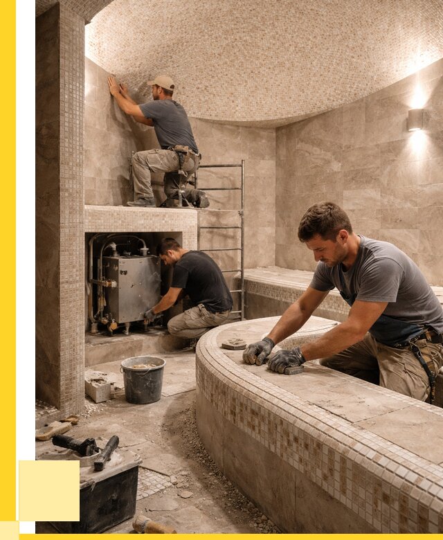 Монтаж хамамов под ключ в Можге от 253200 р. ЭриданМжг