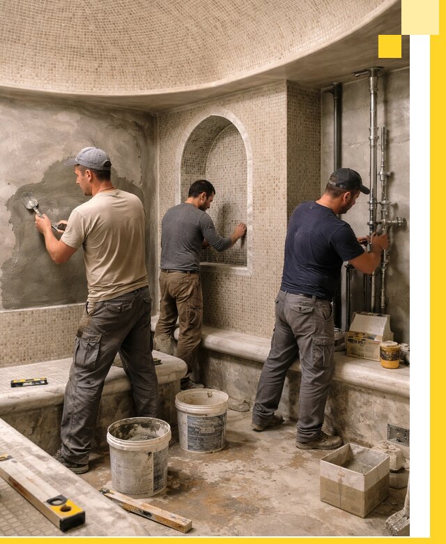 Профессиональный монтаж хамамов под ключ в Можге с гарантией