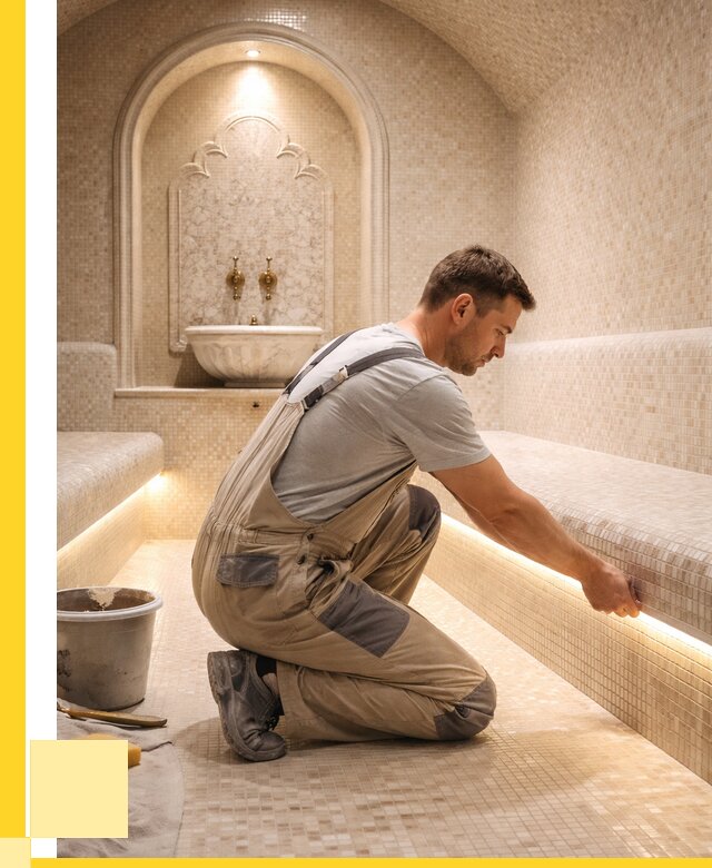 Отделка хамамов под ключ в Можге от 5570 р. | ЭриданМжг