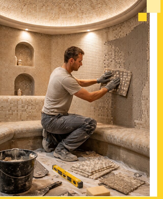 Устройство и монтаж домашнего хамама под ключ в Можге