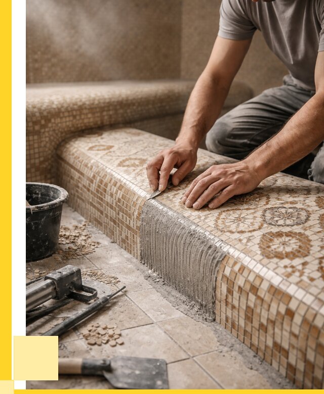 Плитка для хамама под ключ в Можге от 3545 р. | ЭриданМжг