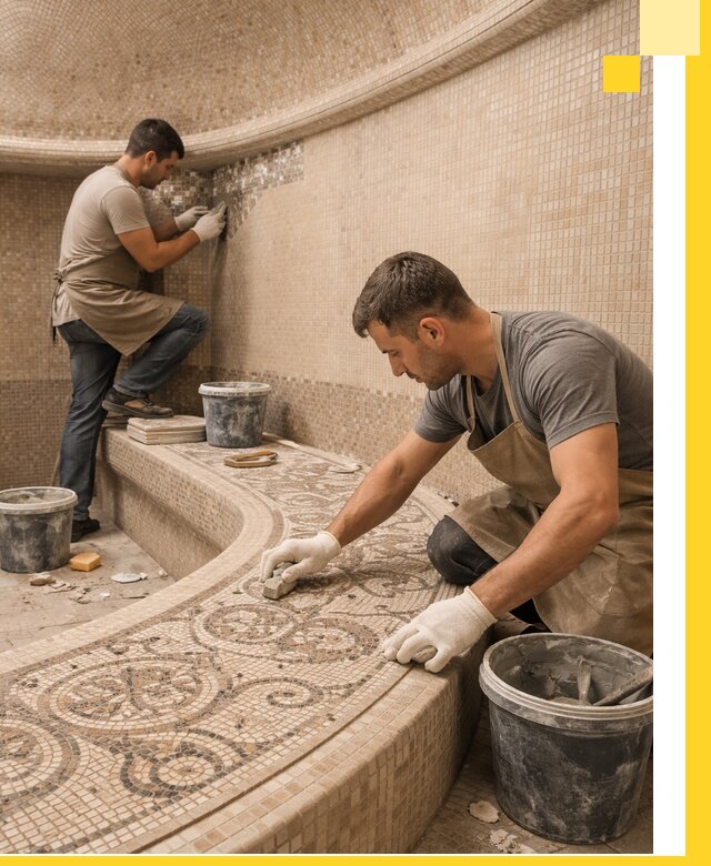 Плитка для хамама в Можге, укладка, подбор и поставка