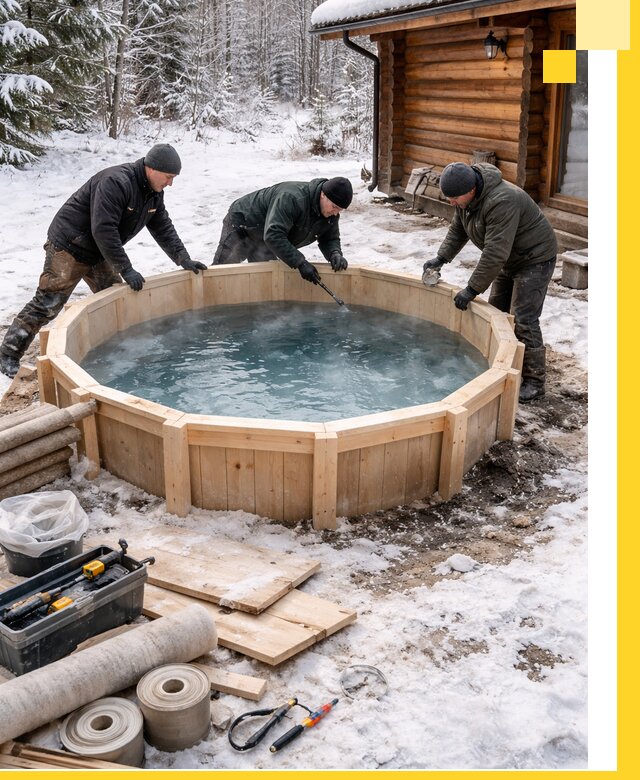 Изготовление и установка ледяных купелей под ключ в Можге