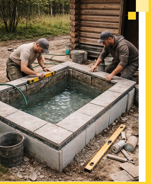 Изготовление и установка холодных купелей под ключ в Можге